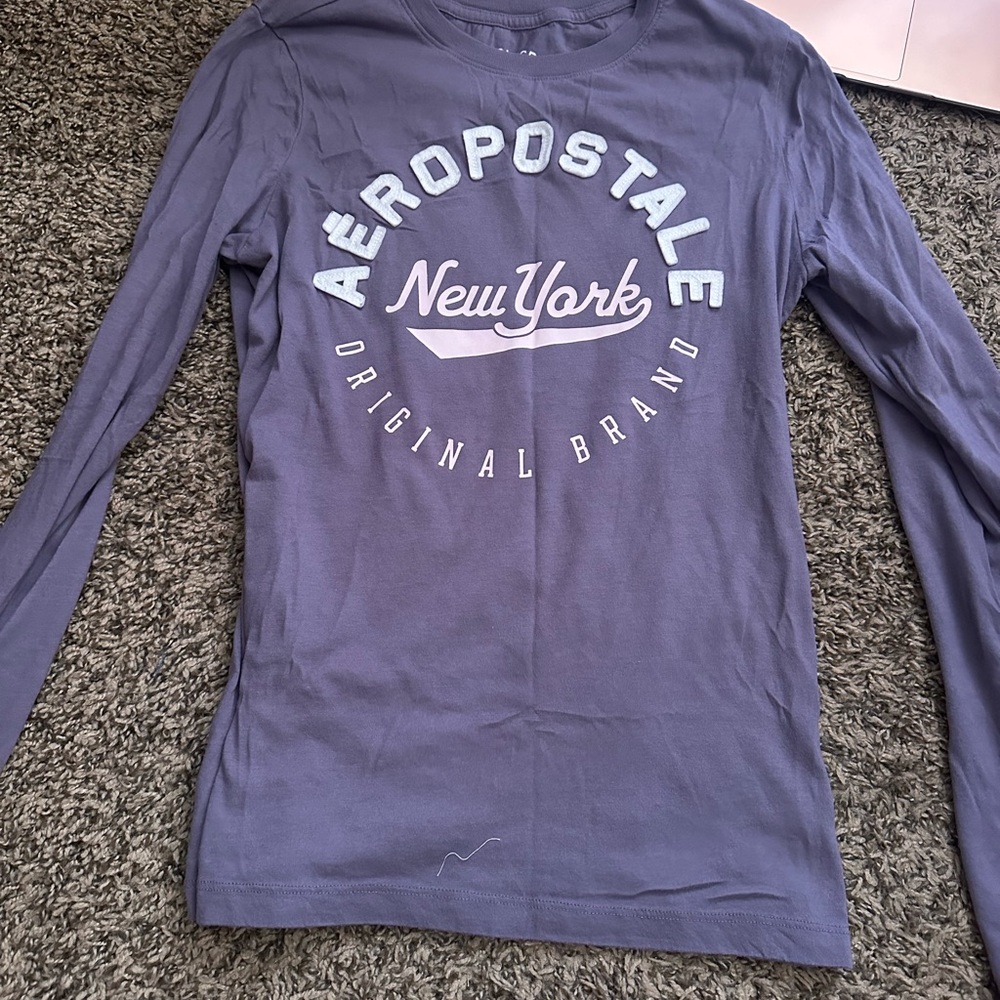 Aeropostale Purple Long Sleeve Shirt
